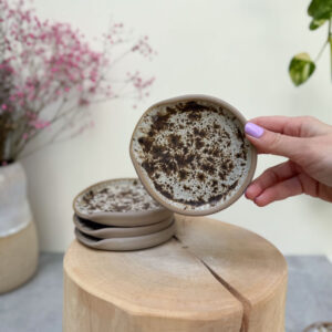GREY RUSTIC SPOON REST