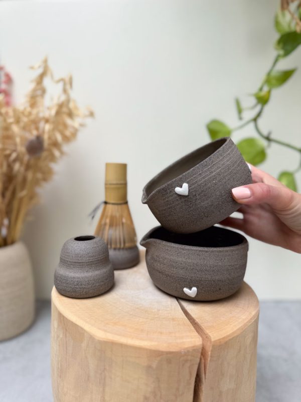 SRDÍČKOVÝ MATCHA SET BÍLÝ - Obrázek 2