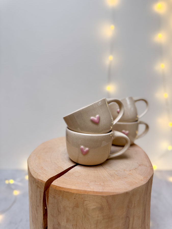 SRDÍČKOVÝ RŮŽOVÝ HRNEK 90ml - Obrázek 3