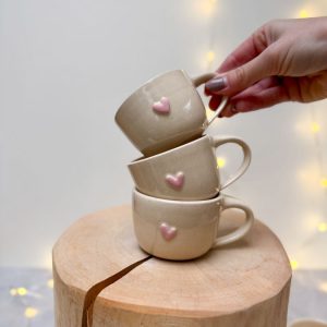 SRDÍČKOVÝ RŮŽOVÝ HRNEK 90ml