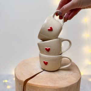 SRDÍČKOVÝ ČERVENÝ HRNEK 90ml