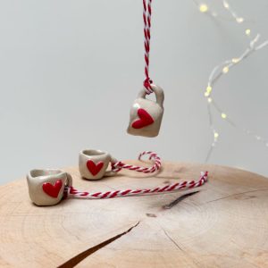 MINI HRNEČEK SRDÍČKO ČERVENÉ